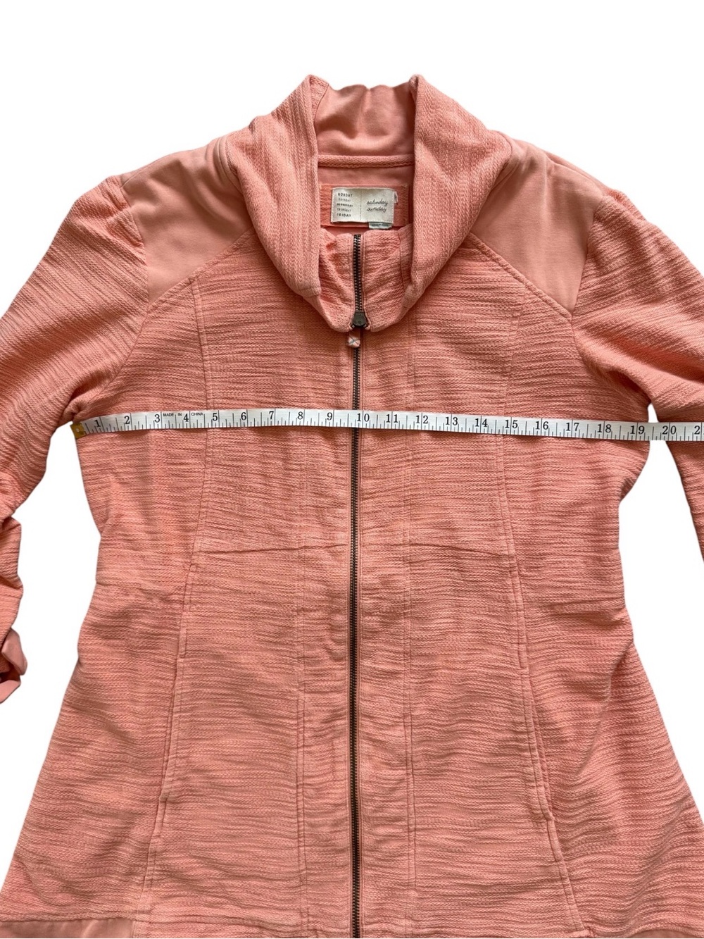 Anthropologie Saturday Sunday Quinn Jacket Coral L Boho - Picture 7 of 8